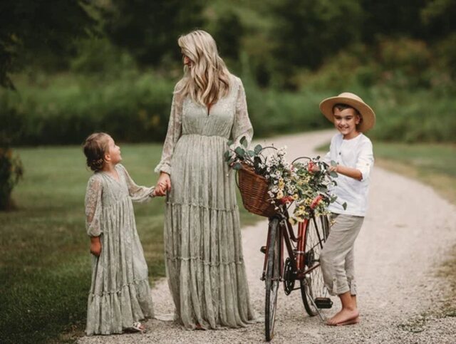 Boho chic maxi dresses with sleeves