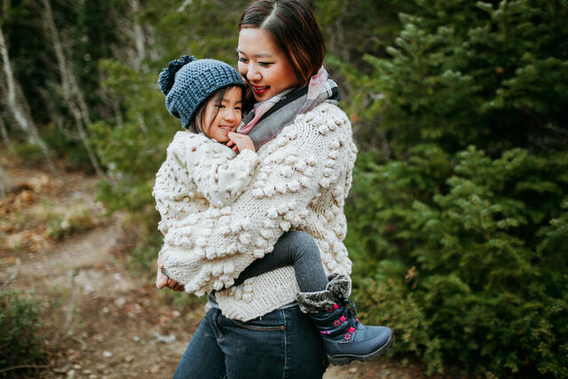 Mommy and me matching Sweaters